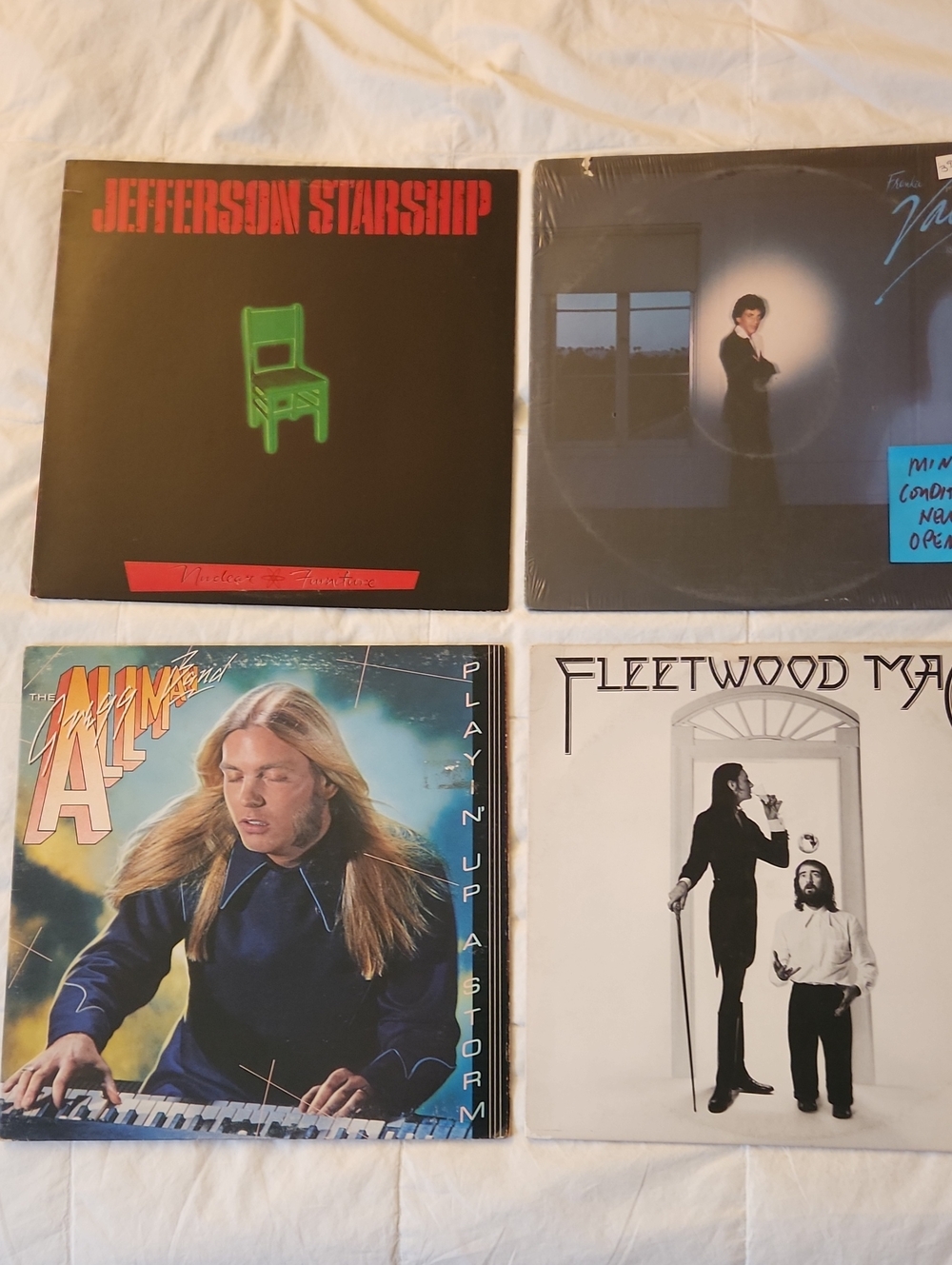 4 Classic Rock Vinyl Album Lot - Multi-Color Covers